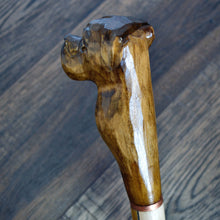 Load image into Gallery viewer, Gift Cane Walking Stick Canes Sticks Reed Staff Wood Wooden Hand-Carved Carving Handmade Cane  Accessories ( Bulldog )
