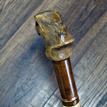 Load image into Gallery viewer, Gift Cane Walking Stick Canes Sticks Reed Staff Wood Wooden Hand-Carved Carving Handmade Cane  Accessories ( Eagle Head Grey )
