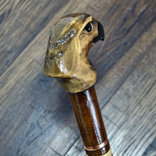 Load image into Gallery viewer, Gift Cane Walking Stick Canes Sticks Reed Staff Wood Wooden Hand-Carved Carving Handmade Cane  Accessories ( Eagle Head Grey )
