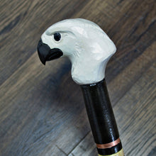 Load image into Gallery viewer, Gift Cane Walking Stick Canes Sticks Reed Staff Wood Wooden Hand-Carved Carving Handmade Cane  Accessories ( Eagle Head White )
