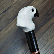 Load image into Gallery viewer, Gift Cane Walking Stick Canes Sticks Reed Staff Wood Wooden Hand-Carved Carving Handmade Cane  Accessories ( Eagle Head White )
