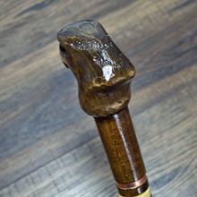 Load image into Gallery viewer, Gift Cane Walking Stick Canes Sticks Reed Staff Wood Wooden Hand-Carved Carving Handmade Cane  Accessories ( Eagle Head Brown )

