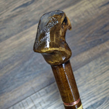 Load image into Gallery viewer, Gift Cane Walking Stick Canes Sticks Reed Staff Wood Wooden Hand-Carved Carving Handmade Cane  Accessories ( Eagle Head Brown )
