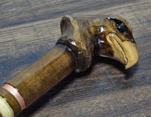 Load image into Gallery viewer, Gift Cane Walking Stick Canes Sticks Reed Staff Wood Wooden Hand-Carved Carving Handmade Cane  Accessories ( Eagle Head Brown )
