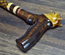 Load image into Gallery viewer, Gift Cane Walking Stick Canes Sticks Reed Staff Wood Wooden Hand-Carved Carving Handmade Cane  Accessories ( Cougar )

