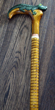 Load image into Gallery viewer, Gift Cane Walking Stick Canes Sticks Reed Staff Wood Wooden Hand-Carved Carving Handmade Cane Accessories ( Crocodile )
