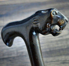 Load image into Gallery viewer, Gift Cane Walking Stick Canes Sticks Reed Staff Wood Wooden Hand-Carved Carving Handmade Cane Accessories ( Jaguar )
