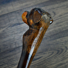 Load image into Gallery viewer, Gift Cane Walking Stick Canes Sticks Reed Staff Wood Wooden Hand-Carved Carving Handmade Cane  Accessories ( Rottweiler )
