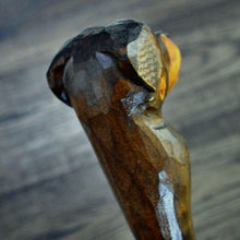 Load image into Gallery viewer, Gift Cane Walking Stick Canes Sticks Reed Staff Wood Wooden Hand-Carved Carving Handmade Cane  Accessories ( Rottweiler )
