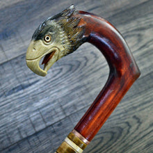 Load image into Gallery viewer, Gift Cane Walking Stick Canes Sticks Reed Staff Wood Wooden Hand-Carved Carving Handmade Cane Accessories ( Eagle new )
