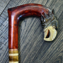 Load image into Gallery viewer, Gift Cane Walking Stick Canes Sticks Reed Staff Wood Wooden Hand-Carved Carving Handmade Cane Accessories ( Eagle new )
