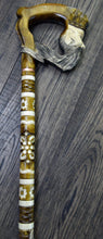 Load image into Gallery viewer, Gift Cane Walking Stick Canes Sticks Reed Staff Wood Wooden Hand-Carved Carving Handmade Cane Accessories ( King )
