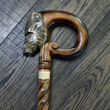 Load image into Gallery viewer, Gift Cane Walking Stick Canes Sticks Reed Staff Wood Wooden Hand-Carved Carving Handmade Cane Accessories ( Boar new )
