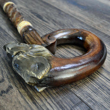 Load image into Gallery viewer, Gift Cane Walking Stick Canes Sticks Reed Staff Wood Wooden Hand-Carved Carving Handmade Cane Accessories ( Boar new )

