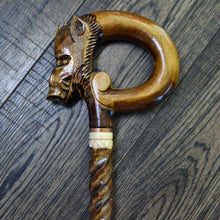 Load image into Gallery viewer, Gift Cane Walking Stick Canes Sticks Reed Staff Wood Wooden Hand-Carved Carving Handmade Cane Accessories ( Boar old )
