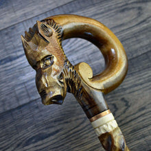 Load image into Gallery viewer, Gift Cane Walking Stick Canes Sticks Reed Staff Wood Wooden Hand-Carved Carving Handmade Cane Accessories ( Boar old )
