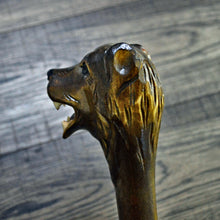 Load image into Gallery viewer, Gift Cane Walking Stick Canes Sticks Reed Staff Wood Wooden Hand-Carved Carving Handmade Cane  Accessories ( Bear )
