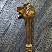Load image into Gallery viewer, Gift Cane Walking Stick Canes Sticks Reed Staff Wood Wooden Hand-Carved Carving Handmade Cane  Accessories ( Bear )

