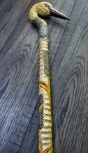 Load image into Gallery viewer, Gift Cane Walking Stick Canes Sticks Reed Staff Wood Wooden Hand-Carved Carving Handmade Cane  Accessories ( Stork )
