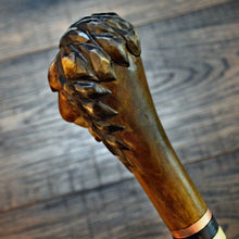 Load image into Gallery viewer, Gift Cane Walking Stick Canes Sticks Reed Staff Wood Wooden Hand-Carved Carving Handmade Cane Accessories ( Lion )
