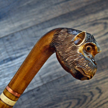 Load image into Gallery viewer, Gift Cane Walking Stick Canes Sticks Reed Staff Wood Wooden Hand-Carved Carving Handmade Cane Accessories ( Monkey )
