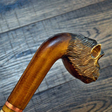 Load image into Gallery viewer, Gift Cane Walking Stick Canes Sticks Reed Staff Wood Wooden Hand-Carved Carving Handmade Cane Accessories ( Monkey )
