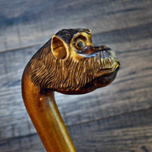 Load image into Gallery viewer, Gift Cane Walking Stick Canes Sticks Reed Staff Wood Wooden Hand-Carved Carving Handmade Cane Accessories ( Monkey )
