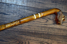 Load image into Gallery viewer, Gift Cane Walking Stick Canes Sticks Reed Staff Wood Wooden Hand-Carved Carving Handmade Cane Accessories ( Monkey )
