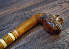 Load image into Gallery viewer, Gift Cane Walking Stick Canes Sticks Reed Staff Wood Wooden Hand-Carved Carving Handmade Cane Accessories ( Monkey )
