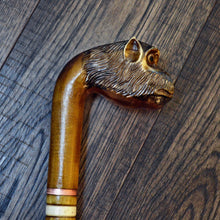 Load image into Gallery viewer, Gift Cane Walking Stick Canes Sticks Reed Staff Wood Wooden Hand-Carved Carving Handmade Cane Accessories ( Monkey )
