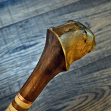 Load image into Gallery viewer, Gift Cane Walking Stick Canes Sticks Reed Staff Wood Wooden Hand-Carved Carving Handmade Cane  Accessories ( Beaver )
