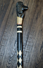 Load image into Gallery viewer, Gift Cane Walking Stick Canes Sticks Reed Staff Wood Wooden Hand-Carved Carving Handmade Cane  Accessories ( Poodle black )
