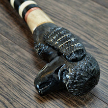 Load image into Gallery viewer, Gift Cane Walking Stick Canes Sticks Reed Staff Wood Wooden Hand-Carved Carving Handmade Cane  Accessories ( Poodle black )
