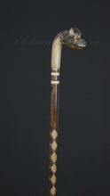 Load and play video in Gallery viewer, Gift Cane Walking Stick Canes Sticks Reed Staff Wood Wooden Hand-Carved Carving Handmade Cane Accessories ( Monkey )
