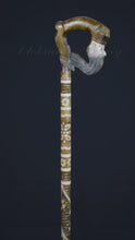 Load and play video in Gallery viewer, Gift Cane Walking Stick Canes Sticks Reed Staff Wood Wooden Hand-Carved Carving Handmade Cane Accessories ( King )
