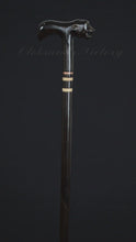 Load and play video in Gallery viewer, Gift Cane Walking Stick Canes Sticks Reed Staff Wood Wooden Hand-Carved Carving Handmade Cane Accessories ( Jaguar )
