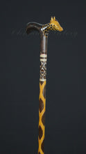 Load and play video in Gallery viewer, Gift Cane Walking Stick Canes Sticks Reed Staff Wood Wooden Hand-Carved Carving Handmade Cane Accessories ( Giraffe )
